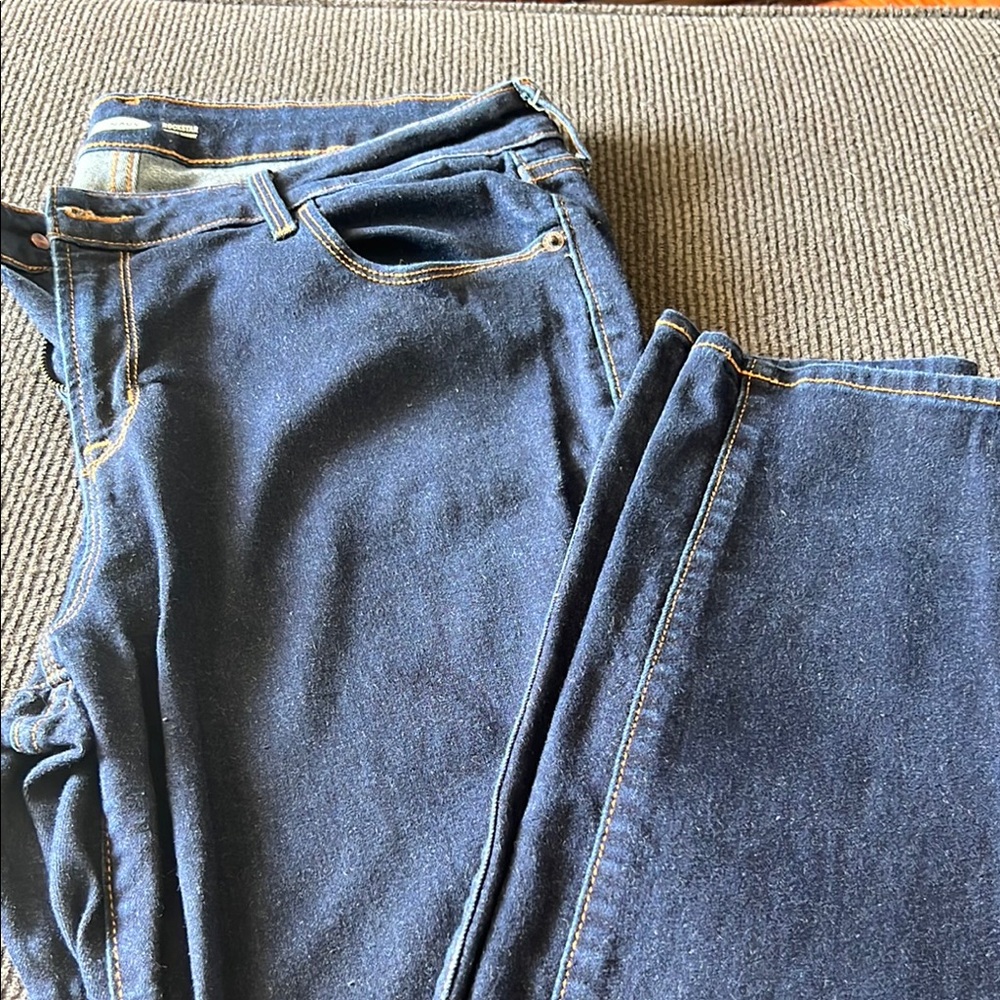 Old Navy Blue Straight Leg Jeans Classic Denim